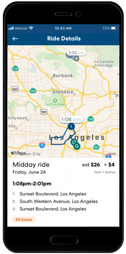 Rideshare app to make money driving your car