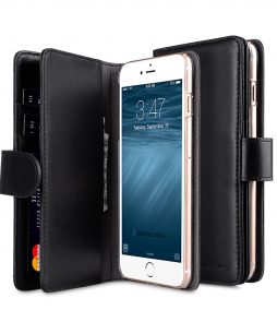 Melkco Premium Leather Flip Folio Case for Apple iPhone 7 Plus (5.5") - Wallet Plus Book Type