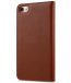 Melkco Premium Cowhide Leather Herman Series Book Style Case for Apple iPhone 7 (4.7") (Orange Brown)