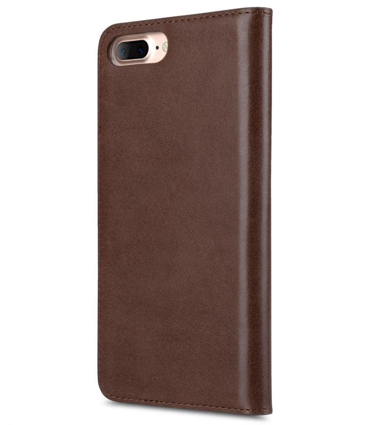 Melkco Premium Cowhide Leather Herman Series Book Style Case for Apple iPhone 7 Plus (5.5") (Brown)