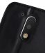 Melkco Premium Genuine Leather Case for Motorola Moto G4 / G4 Plus - Wallet Book Type With Stand Function (Vintage Black)