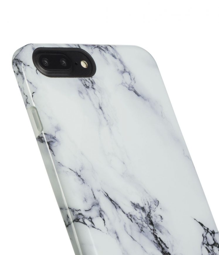 Melkco Back Snap Series Marble Jacket TPU Case for Apple iPhone 7 Plus (5.5") - ( Arctic White )