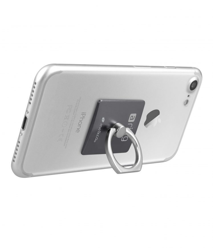 Melkco aring Universal Grip (Stand Smartphone Holder) - (Grey)