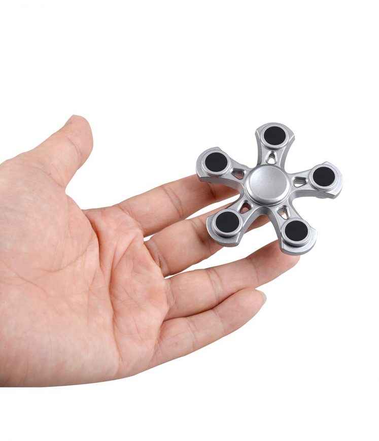 i-mee Five-Bar Fidget Spinner - (Silver)