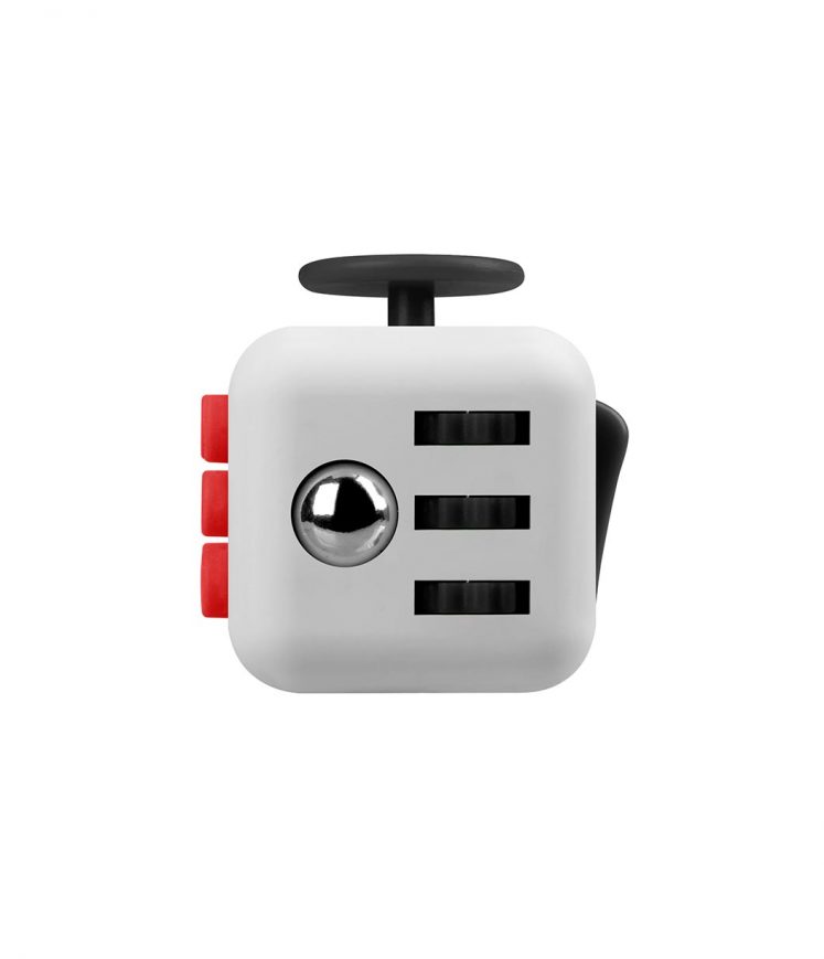 i-mee Stress Relief Fidget Cube - (Grey/Red)