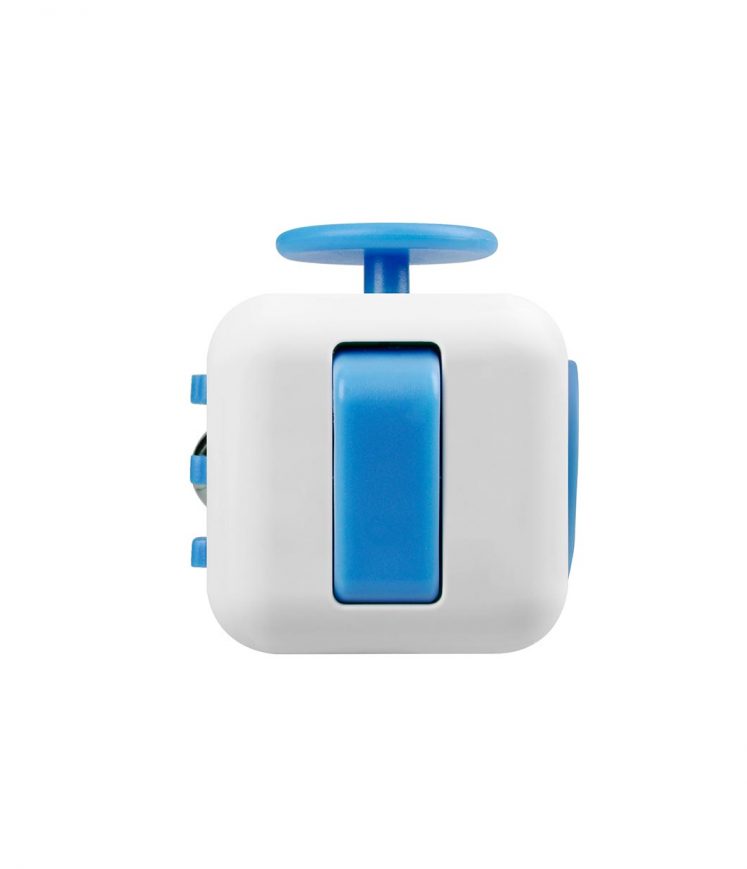 i-mee Stress Relief Fidget Cube - (White/Blue)