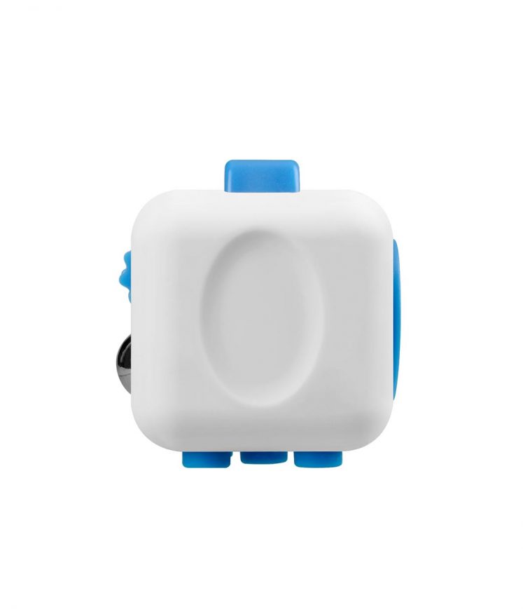 i-mee Stress Relief Fidget Cube - (White/Blue)