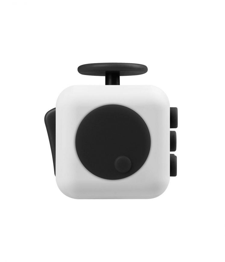 i-mee Stress Relief Fidget Cube - (White/Black)