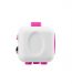 i-mee Stress Relief Fidget Cube - (White/Rose Red)