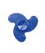 i-mee Swirl Tri-Bar Metal Fidget Spinner - (Blue)