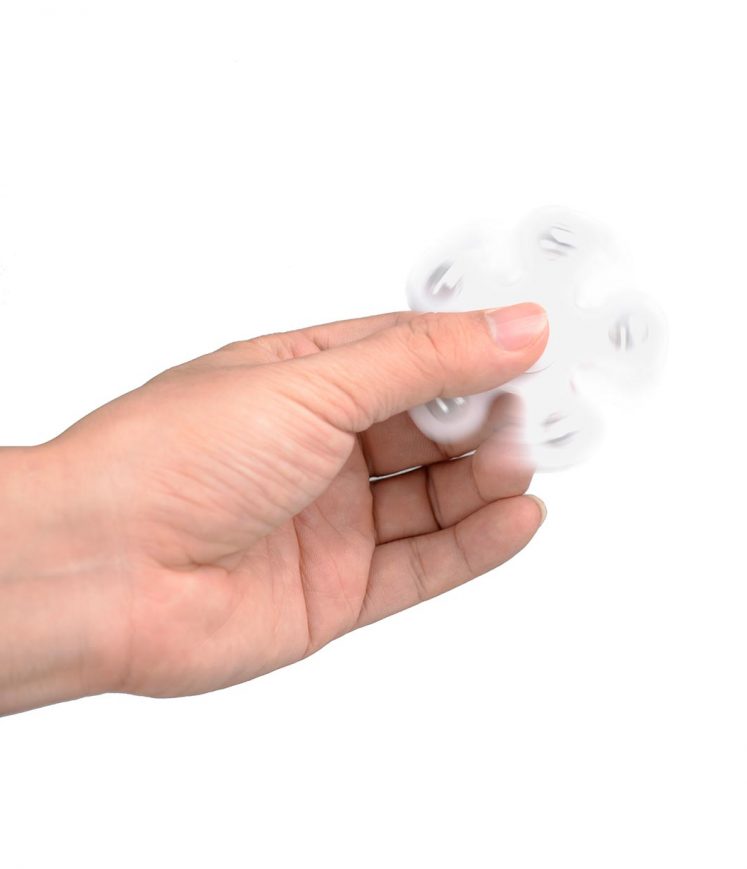 i-mee Steel Balls Five-Bar Fidget Spinner - (White)