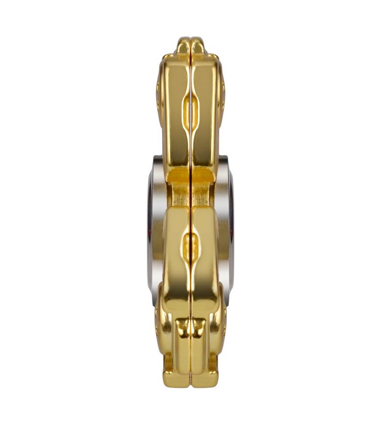 i-mee CKF CNC Metal Alloy Tri-Bar Fidget Spinner - (Gold)