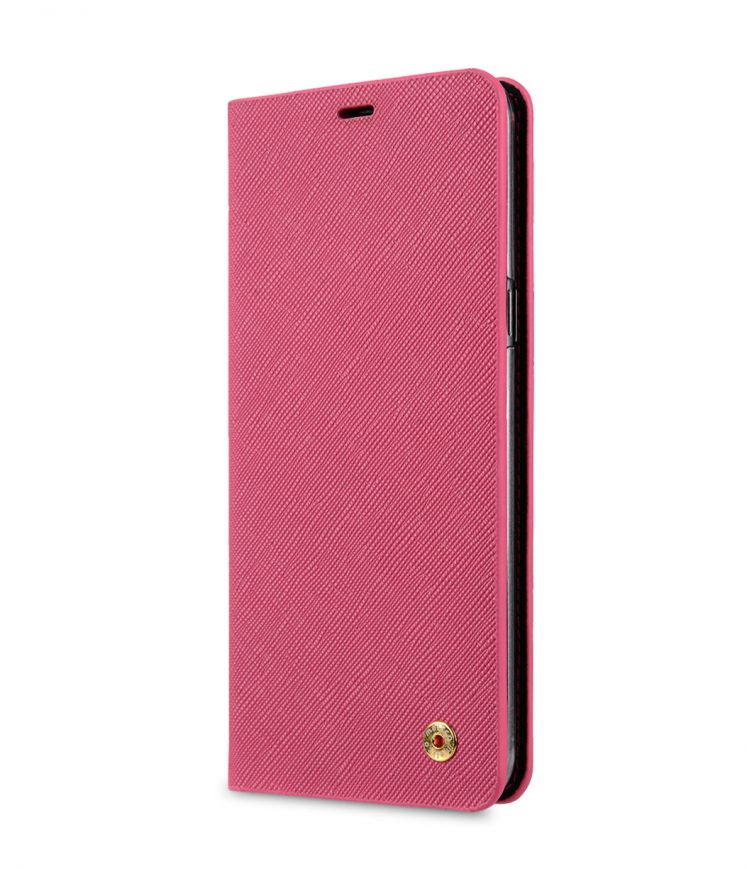Melkco Fashion Cocktail Series Slim Flip Case for Samsung Galaxy S8 (Peach Cross Pattern)
