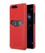 Melkco Premium Leather Card Slot Back Cover V2 for Huawei P10 - ( Red LC )