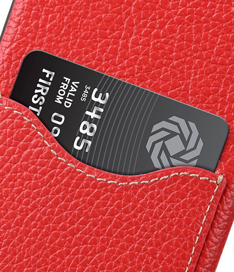 Melkco Premium Leather Card Slot Back Cover V2 for Huawei P10 - ( Red LC )