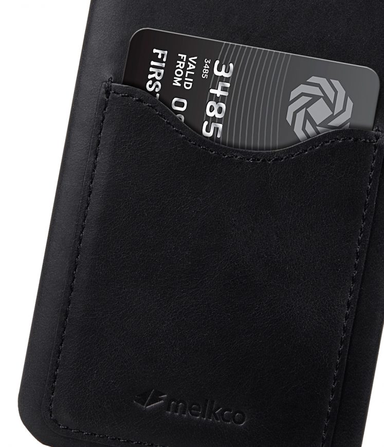 Melkco Premium Leather Card Slot Back Cover V2 for LG G6 - ( Vintage Black )
