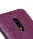 Premium Leather Card Slot Snap Cover for Nokia 6 - (Purple LC) Ver.2