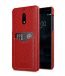 Premium Leather Card Slot Snap Back Case Cover for Nokia 6 -Ver.2