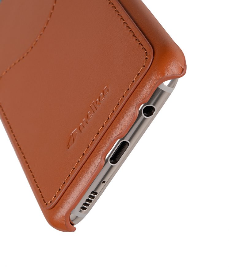 Melkco Premium Leather Card Slot Back Cover V2 for Samsung Galaxy S8 - ( Brown )