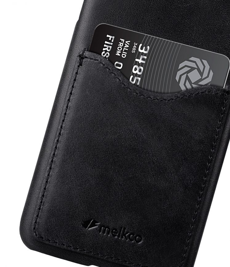 Melkco Premium Leather Card Slot Back Cover V2 for Samsung Galaxy S8 Plus - ( Vintage Black )