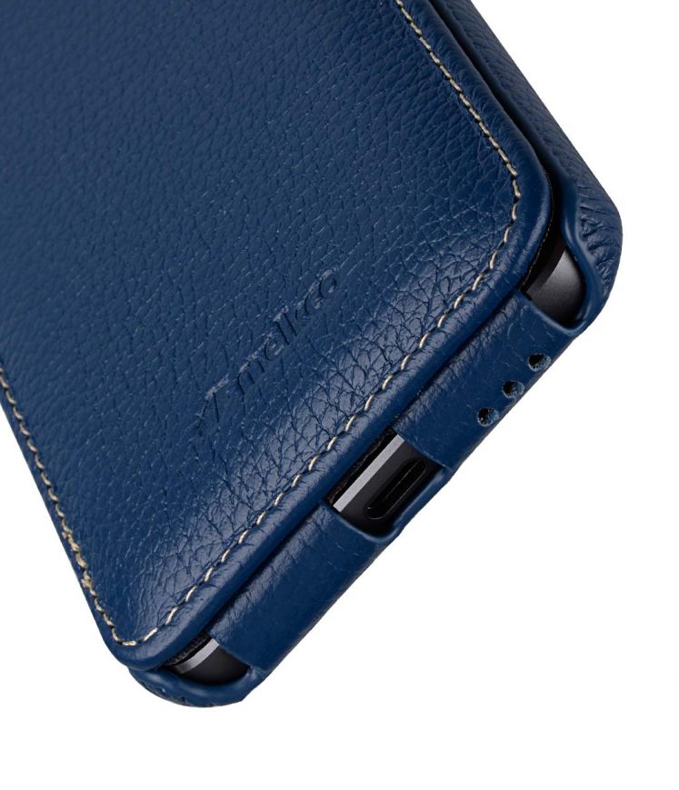 Premium Leather Case for LG G6 - Jacka Type (Dark Blue LC)