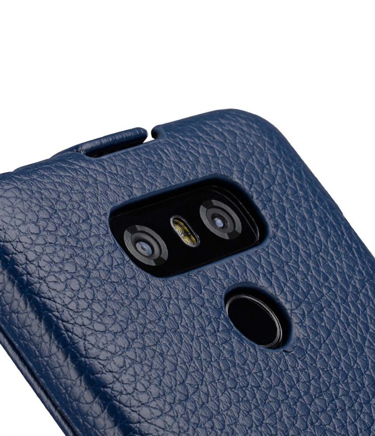 Premium Leather Case for LG G6 - Jacka Type (Dark Blue LC)