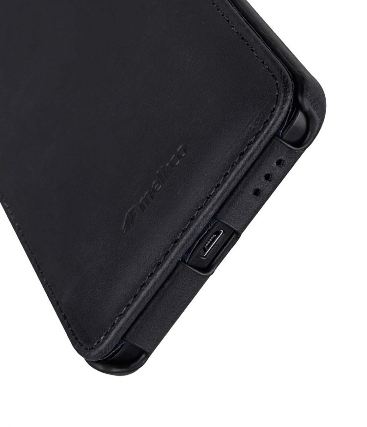 Premium Leather Case for Nokia 6 - Jacka Type (Vintage Black)