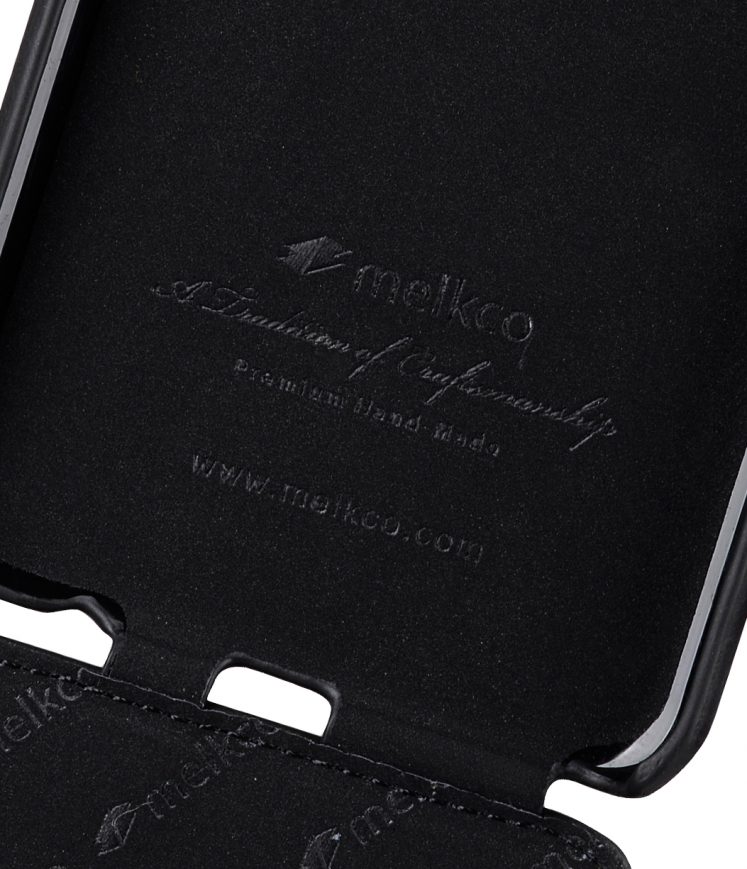 Melkco Premium Leather Case for Samsung Galaxy C9 Pro - Jacka Type ( Vintage Black )