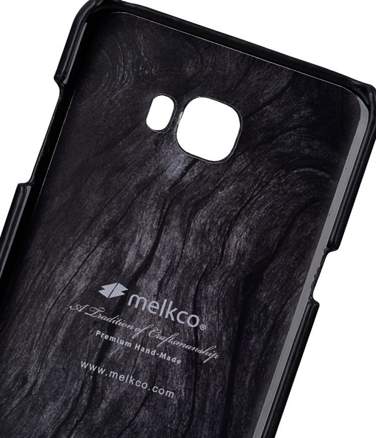 Melkco Premium Leather Snap Cover for Samsung Galaxy C9 Pro - ( Vintage Black )