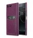 Premium Leather Snap Card Slot Back Cover for Sony Xperia XZ Premium - Ver.2