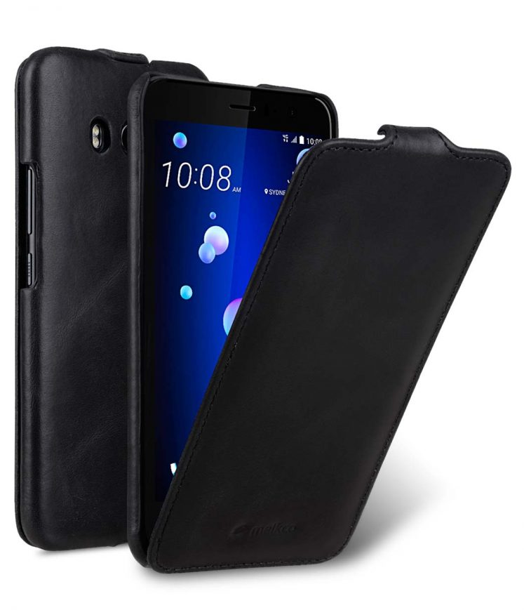 Premium Leather Case for HTC U11 - Jacka Type (Vintage Black)