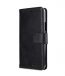 Premium Leather Case for HTC U11 - Wallet Book Clear Type Stand (Vintage Black)