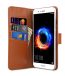 Premium Leather Case for Huawei Honor 8 Pro - Wallet Book Clear Type Stand (Brown CH)