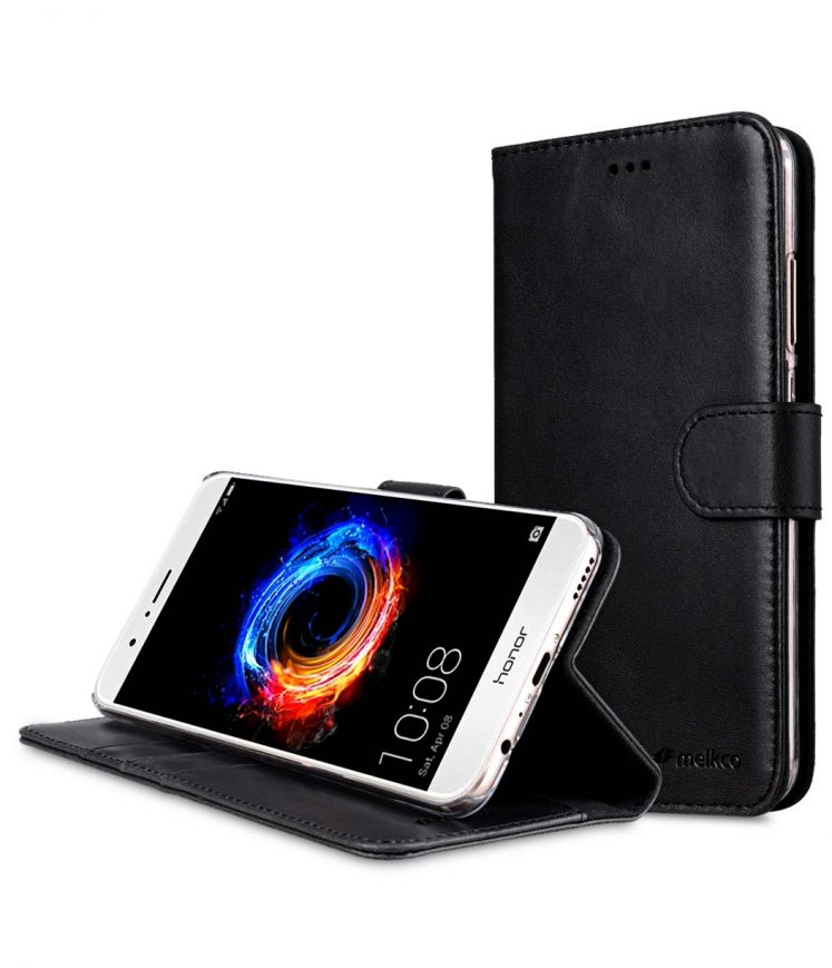 Melkco Premium Leather Case for Huawei Honor 8 Pro - Wallet Book Clear Type Stand