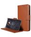Premium Leather Case for Motorola Moto G5 - Wallet Book Clear Type Stand (Brown CH)