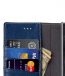 Premium Leather Case for Sony Xperia XZ Premium - Wallet Book Clear Type Stand (Dark Blue LC)