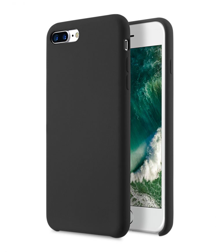 Melkco Aqua Silicone Case for Apple iPhone 7 / 8 Plus (5.5") - ( Black )