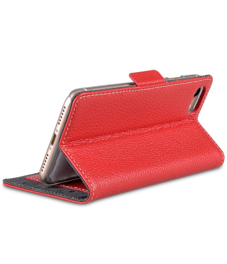 Melkco Premium Leather Case for Apple iPhone 7 (4.7") - Locka Type (Red LC)