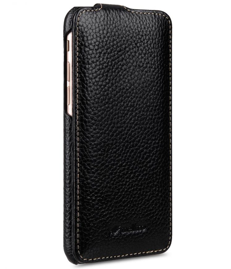 Melkco Premium Leather Case for Apple iPhone 7 (4.7") - Jacka Stand Type (Black LC)