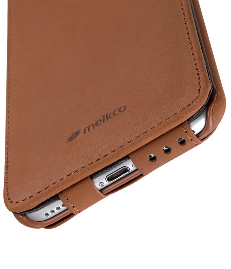 Melkco Premium Leather Case for Apple iPhone 7 / 8 Plus (5.5") - Jacka Stand Type (Classic Vintage Brown)