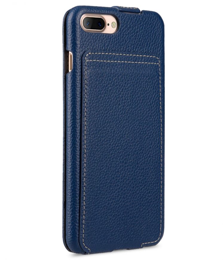 Melkco Premium Leather Case for Apple iPhone 7 / 8 Plus (5.5") - Jacka Stand Type (Dark Blue LC)