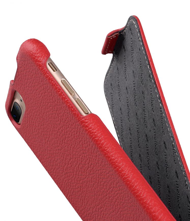 Melkco Premium Leather Case for Apple iPhone 7 / 8 Plus (5.5") - Jacka Type (Red LC)