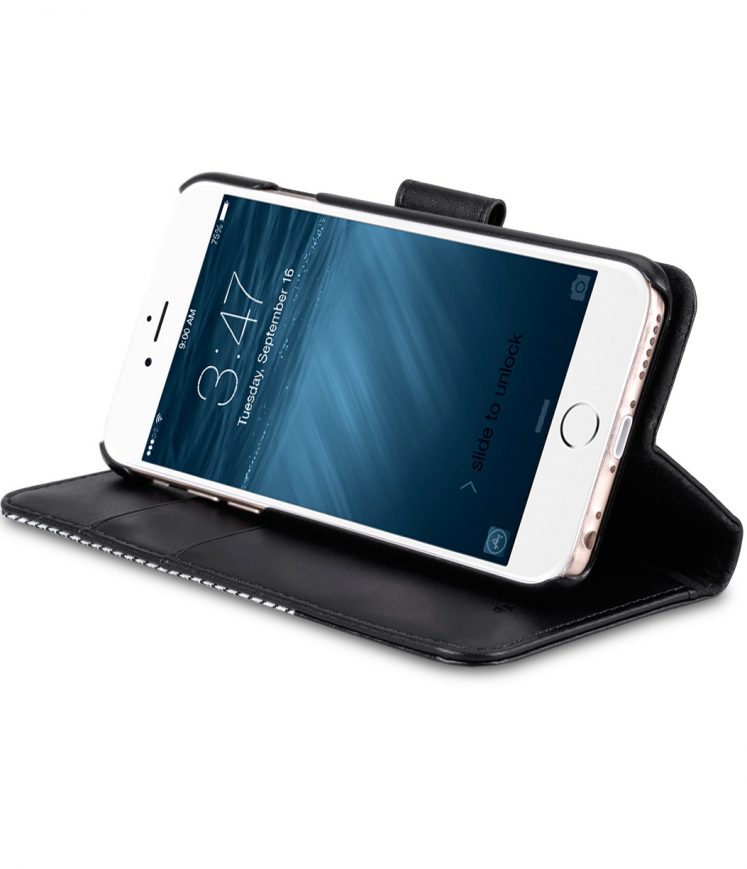 Melkco PU Case Western Series for Apple iPhone 6 - 4.7" Case - Diary Style (Black Decker)