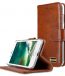 Genuine Leather Folio Stand Book Type Case For Apple iphone 7 (4.7") - Vintage Brown