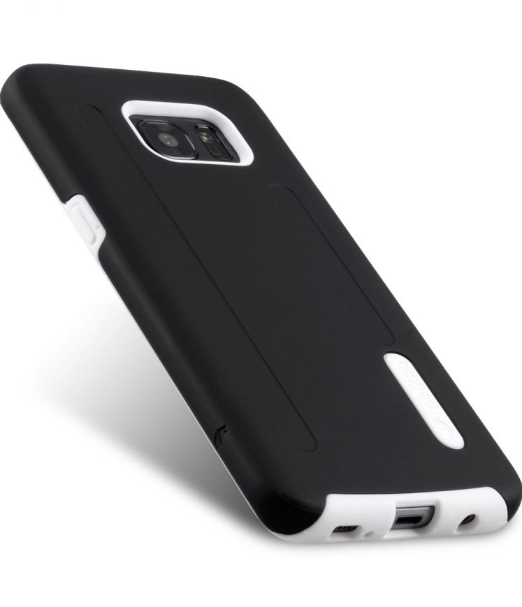 Kubalt double layer case for Samsung Galaxy S7 Edge - Black / White