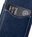 Premium Leather Card Slot Cover Case for Apple iPhone X - (Dark Blue LC)Ver.2