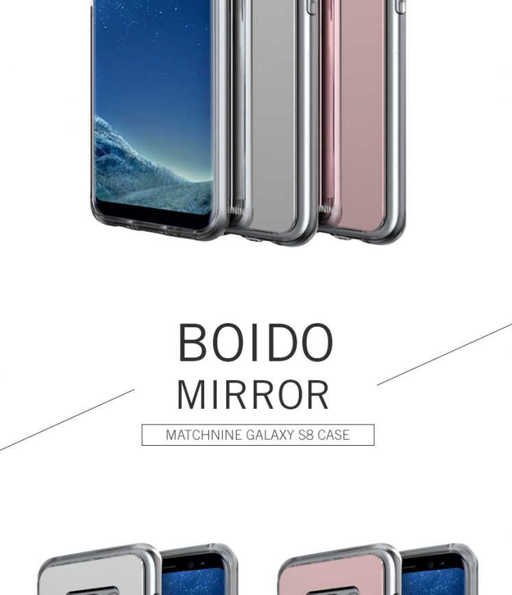 MATCHNINE Galaxy S8 BOIDO MIRROR Mirror Rose Gold