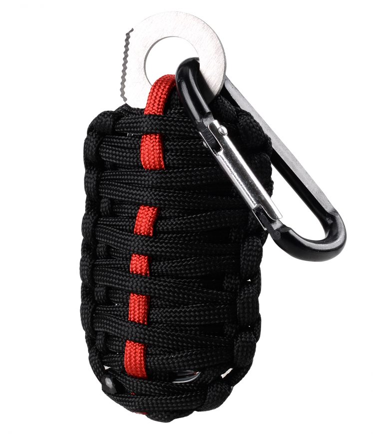 12 in 1 Multi-Functional Emergency Survival Kit - Black