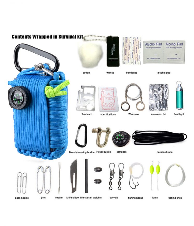 29 in 1 Multi-Functional Emergency Survival Kit - Blue