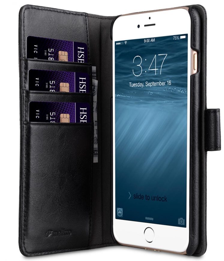 Melkco Mini PU Leather Alphard Case for Apple iPhone 7 / 8 Plus (5.5") - (Black PU)